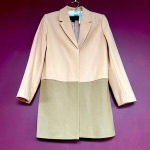 French Connection Two Toned Peacoat